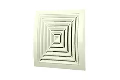 Grille de plafond carrée 190 x 190 mm diamètre : 125 blanc - ND12G
