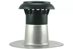 Aération pour toit plat avec capuchon en plastique Ø 150-160 mm