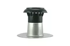 Aération pour toit plat avec capuchon en plastique Ø 110-125 mm