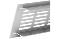 Grille de ventilation plinthe aluminium - argent L = 300 mm x H = 40 mm - RA430S