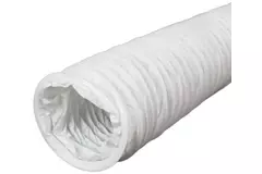 Gaine VMC 100 mm flexible en PVC blanc - 6 m