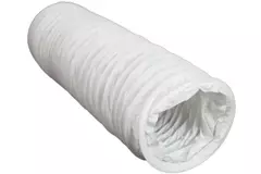 Gaine VMC 125 mm flexible en PVC blanc - 6 m