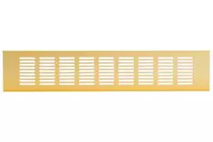 Grille de ventilation plinthe aluminium - or L = 400 mm x H = 80 mm - RA840G