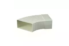 Coude horizontal rectangulaire en plastique à 15-60° 110 x 55 - KLH15-60