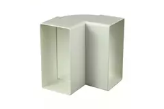 Coude vertical rectangulaire en plastique à 90° 110 x 55 - KLV