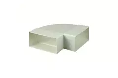 Coude horizontal rectangulaire en plastique à 90° 110 x 55 - KLH