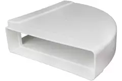 Coude horizontal rectangulaire en plastique à 90° 220x90mm - KLH29-90