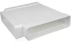 Pièce en T rectangulaire en plastique 220x90mm - KT29