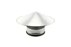 Sortie de toit avec grille Ø 100 mm - Galvanisée