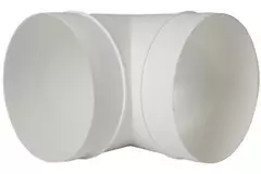 Diamètre du coude rond en plastique à 90° : 125 mm AL125-90