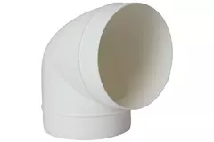 Diamètre du coude rond en plastique à 90° : 125 mm AL125-90