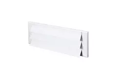 Grille mur extérieur 300 m x 100 mm BLANC