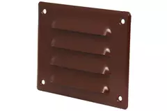 Grille de ventilation métallique carrée 140x105 mm marron - MR14105B