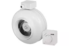 Ventilateur de gaines Ruck 300m³/h - Ø 125 mm + régulateur électronique continu 1,0 A