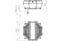 Ventilateur de toit métal vertical - DVA 315 E4P 43
