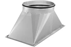 Conduit / tuyau de transition Ruck® - 400x200 - Ø 250 avec joint en caoutchouc (UKR 4020 05)