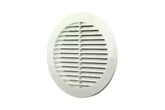 Grille à ailettes diamètre : 150 mm blanc - VR150