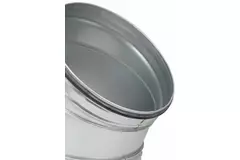 Coude spiralé rond 45° Ø 315 mm pour conduit rigide galvanisé