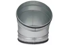 Coude spiralé rond 45° Ø 315 mm pour conduit rigide galvanisé