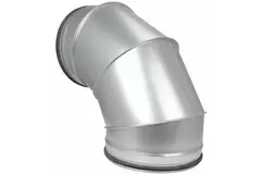 Coude spiralé rond 90° Ø 315 mm pour conduit rigide galvanisé