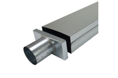 Couvercle 220x80 mm avec raccord de diamètre 80 mm pour le tuyau d'évacuation des fumées