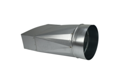 Adaptateur 220x80 mm au diamètre 125 mm pour gaine