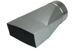 Adaptateur 220x80 mm à 160 mm de diamètre pour gaine
