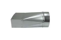 Adaptateur 220x80 mm à 160 mm de diamètre pour gaine