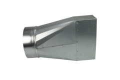 Adaptateur 220x80 mm à 160 mm de diamètre pour gaine