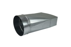 Adaptateur 220x80 mm à 160 mm de diamètre pour gaine