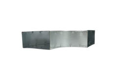 Coude à 90 degrés 220x80 mm horizontal pour gaine