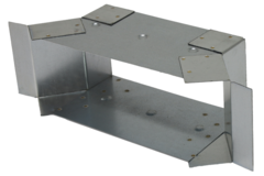 Raccordement latéral 220x80 mm pour tuyau d'évacuation des fumées