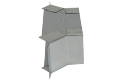 Raccordement latéral 220x80 mm pour tuyau d'évacuation des fumées