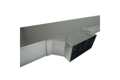 Raccordement latéral 220x80 mm pour tuyau d'évacuation des fumées