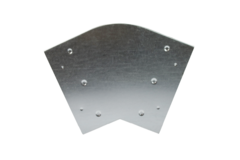 Coude 45 degrés 220x80 mm horizontal pour gaine