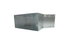 Coude 45 degrés 220x80 mm horizontal pour gaine