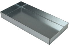 Couvercle 300x80 pour gaine plate galvanisée