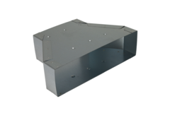 Réducteur de  300 x 80 mm à 220 x 80 mm pour gaines plates galvanisées