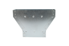 Réducteur de  300 x 80 mm à 220 x 80 mm pour gaines plates galvanisées
