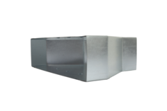 Réducteur de  300 x 80 mm à 220 x 80 mm pour gaines plates galvanisées