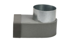 Coude Thermoduct 170mm x 80mm au diamètre 160 mm pour gaine