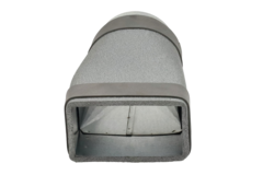 Réducteur de thermoduc 170x80 au diamètre 125 mm pour gaine