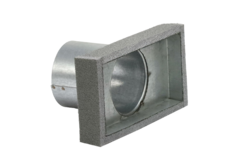 Couvercle de thermoduc 170x80 avec diamètre de raccordement 80 mm pour gaine