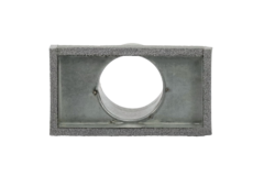 Couvercle de thermoduc 170x80 avec diamètre de raccordement 80 mm pour gaine
