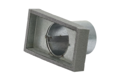 Couvercle de thermoduc 170x80 avec diamètre de raccordement 80 mm pour gaine