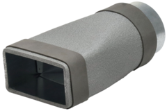 Reduzierstück 220x80 mm auf Durchmesser 150 mm