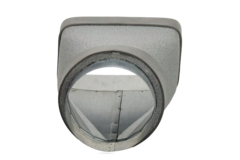 Reduzierstück 220x80 mm auf Durchmesser 150 mm