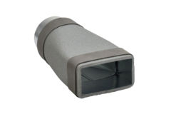 Reduzierstück 220x80 mm auf Durchmesser 125 mm