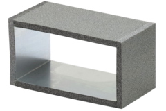 Thermoduct-Anschluss, 220x80 mm, L=100 mm