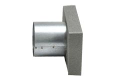 Couvercle isolé raccordement 80 / 220mm x 80 mm